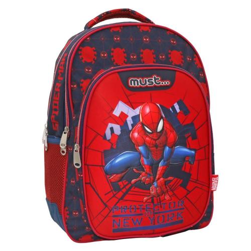 Τσάντα Πλάτης Δημοτικού Must Spiderman Protector of New York Red 000508089