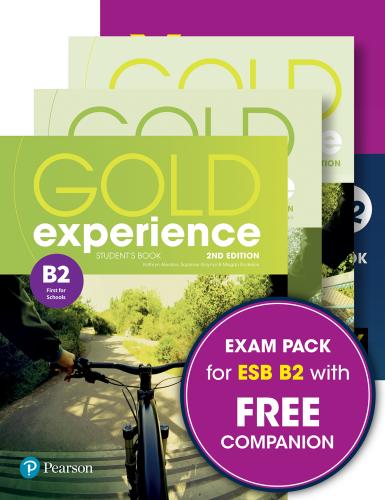 EXAM PACK ESB B2: GOLD EXPERIENCE B2 SB WITH APP + WB + COMPANION + YORK PRACTICE TEST FOR ESB B2