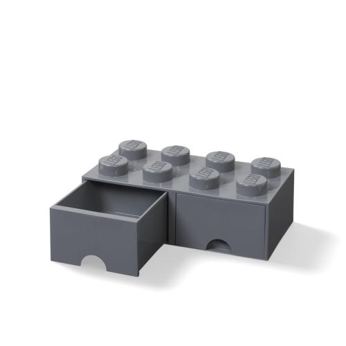 LEGO® ΚΟΥΤΙ ΑΠΟΘΗΚΕΥΣΗΣ ΟΡΘΟΓΩΝΙΟ ΣΚΟΥΡΟ ΓΚΡΙ ΣΥΡΤΑΡΩΤΟ - 40061754