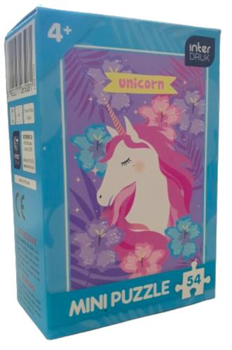 Puzzle Mini 54τμχ Unicorn Interdruk Light Blue 5902277265098