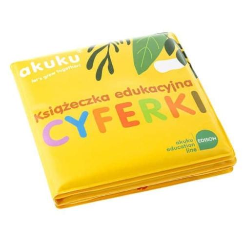 Akuku Εκπαιδευτικό βιβλίο μπάνιου Digits 10σελ. 0474