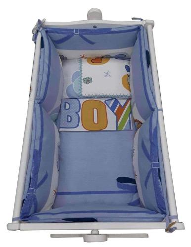 Σετ προίκας λίκνου Beboulino 6τεμ. Its a boy 70013001859