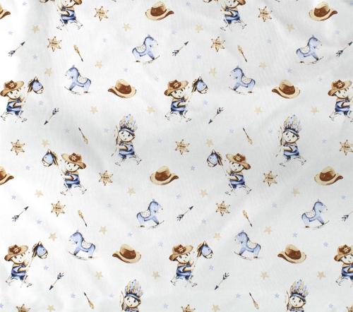 ΣΕΝΤΟΝΑΚΙ ΛΙΚΝΟΥ bebe Wild West 540 80X110 Sky Blue Cotton 100%