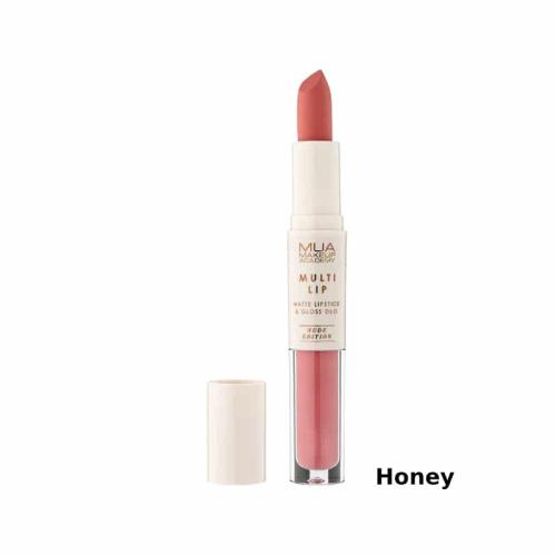 MUA Lipstick & Gloss Duo Nude Edition Honey