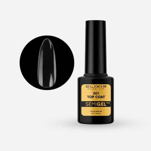 Elixir Semi Gel Ημιμόνιμο Βερνίκι 5ml 501 Top Coat