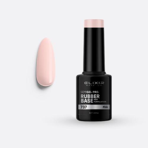 Elixir Semi Gel Ημιμόνιμο Βερνίκι 5ml 737 Rubber Pink