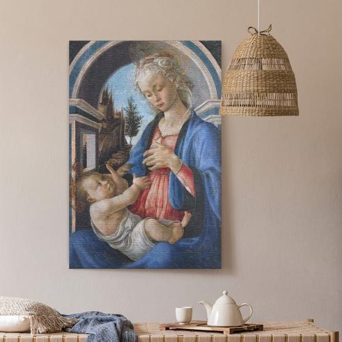 Πίνακας σε Καμβά, Botticelli Sandro - Virgin Con Bambino