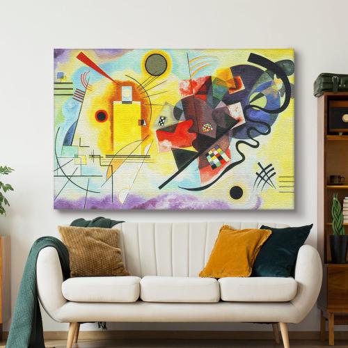Πίνακας σε Καμβά, Kandinsky - Yellow Red Blue