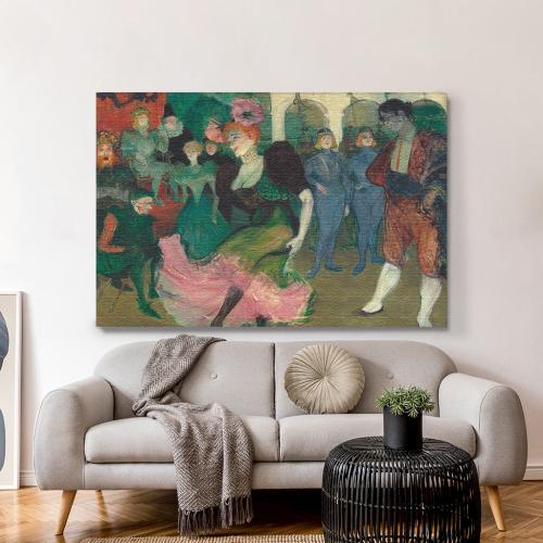 Πίνακας σε Καμβά, Toulouse-Lautrec , Marcelle Lender Dancing