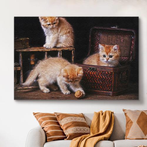 Πίνακας σε Καμβά, British Cats