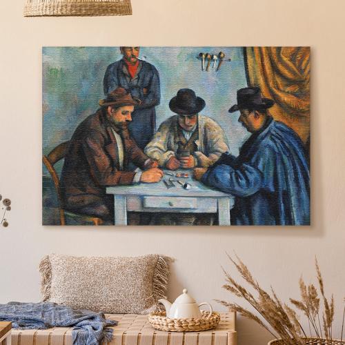 Πίνακας σε Καμβά, Cezanne Paul - The Card Players