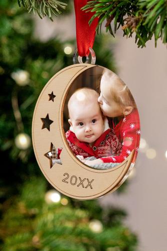 Merriest Baby Xmas, Στολίδι Δέντρου Με Φωτογραφία
