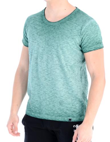 Ανδρικό κοντομάνικο μπλουζάκι σε πράσινο χρώμα