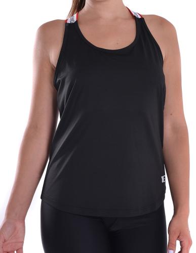 Γυναικείο αθλητικό μπλουζάκι σε μαύρο χρώμα