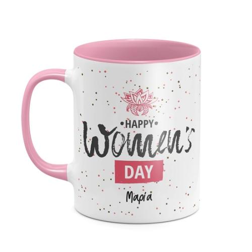 Happy Woman's Day - Κούπα Ροζ Απλή