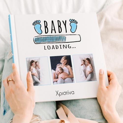 Baby Boy Loading - Premium Photobook 20X20 Τετράγωνο