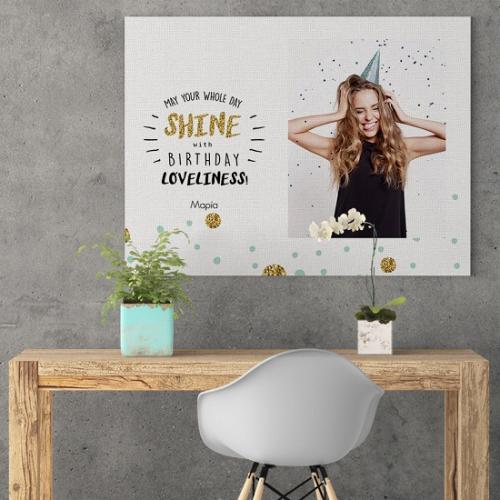 Shine with Birthday Loveliness - Καμβάς 30Χ40 Οριζόντιο