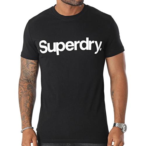 SUPERDRY CORE LOGO CLASSIC TEE M1011831A-02A Μαύρο