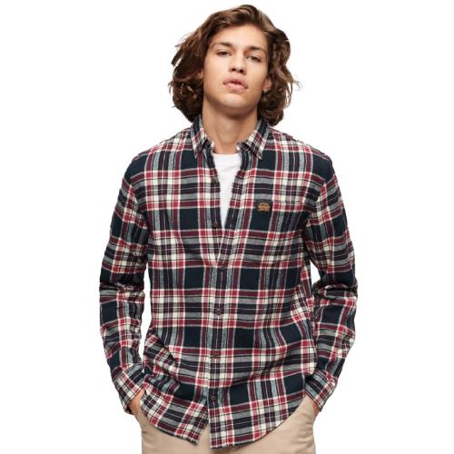 SUPERDRY COTTON LUMBERJACK SHIRT M4010727A-9YQ Μπλε