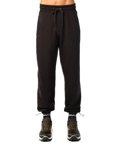 BE:NATION PANT WITH ELASTIC CORD _ STOPPER 2302201-01 Μαύρο