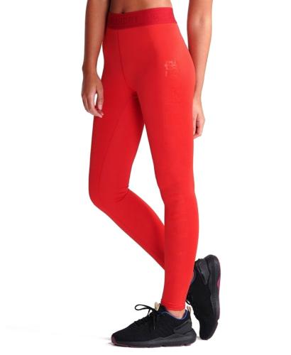 SUPERDRY SPORT TRAINING ELASTIC LEGGING WS310627A-RXG Κόκκινο