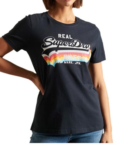 SUPERDRY VL TEE W1010255A-98T Μπλε