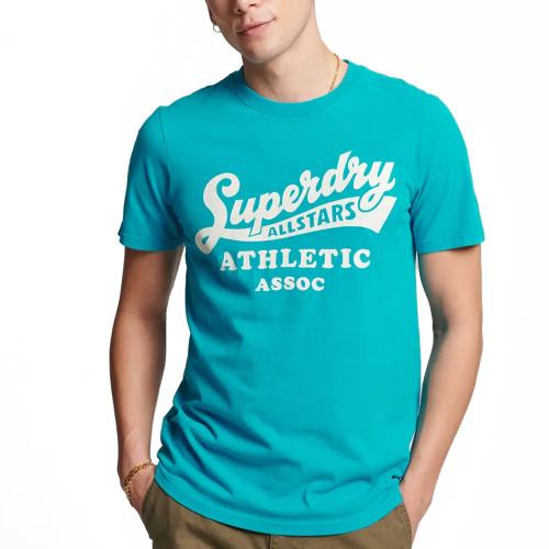 SUPERDRY D2 OVIN VINTAGE HOME RUN TEE M1011469A-42G Τιρκουάζ