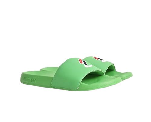 SUPERDRY SDCD CODE ESSENTIAL POOL SLIDE MF310187A-92E Πράσινο