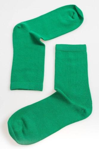 Μονόχρωμες κάλτσες ψηλές (Πράσινο)