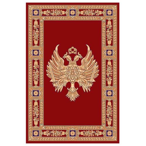 Χαλί εκκλησιαστικό Isexan Atlantis Orthodoxia 1000 κόκκινο (red) - Ρώσικος αετός (ανοιχτά φτερά)