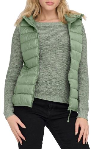 ΑΜΑΝΙΚΟ ONLY ONLNEWTAHOE HOOD WAISTCOAT OTW HEDGE GREEN ONLY