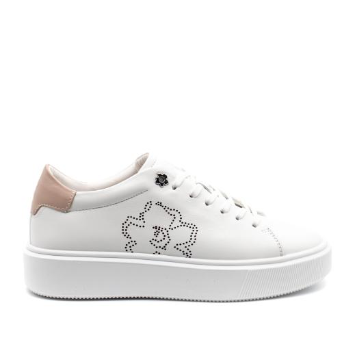 Γυναικεία Δερμάτινα Sneaker Λευκά Ted Baker 262475-WHITE PINK