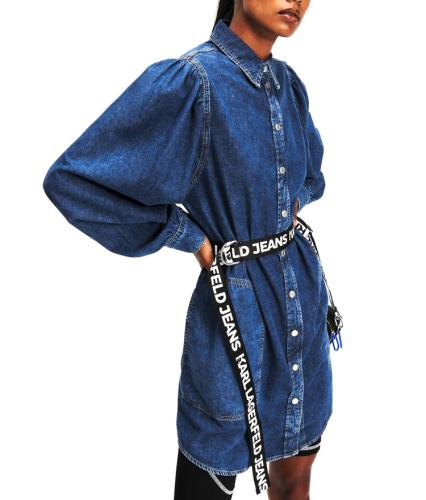 Γυναικείο Τζιν Φόρεμα Μπλε Karl Lagerfeld Jeans 240J1307-J274 WASHED DARK BLU