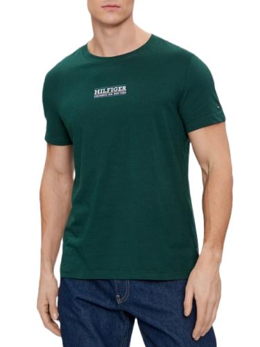 Ανδρικό Small Hilfiger T-shirt Πράσινο Tommy Hilfiger MW0MW34387-MBP