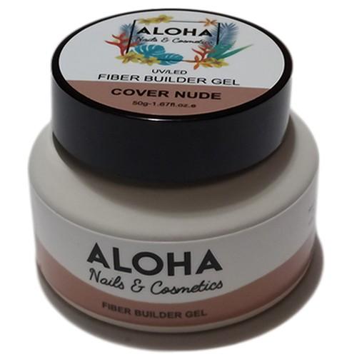 Fiber Builder Gel 15g - Aloha Nails + Cosmetics / Χρώμα: Cover Nude (Nude καμουφλάζ)