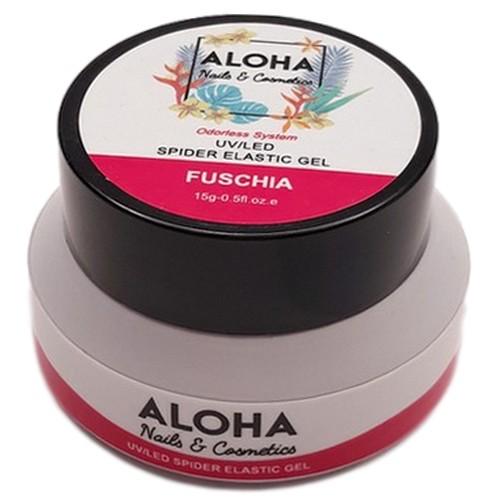 Spider Elastic Gel 15ml - Aloha Nails + Cosmetics / Χρώμα: Φούξια
