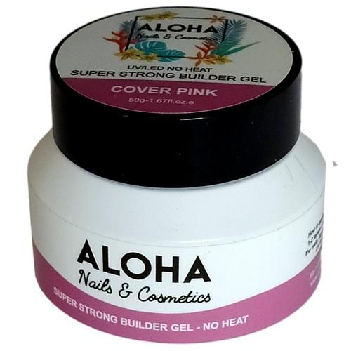 Super Strong No Heat Builder Gel 50g - Aloha Nails + Cosmetics / Χρώμα: Cover Pink (Camouflage)