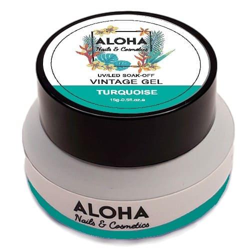 UV/LED Vintage Gel Aloha 15gr / Χρώμα: Τιρκουάζ (Turquoise)