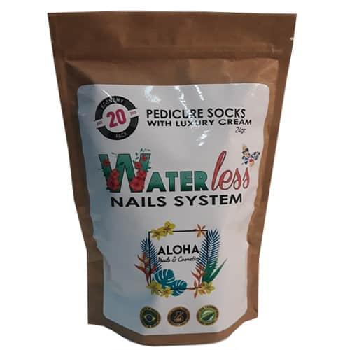 Waterless Nails System Pedicure Socks - 20 Sets / Aloha Nails + Cosmetics