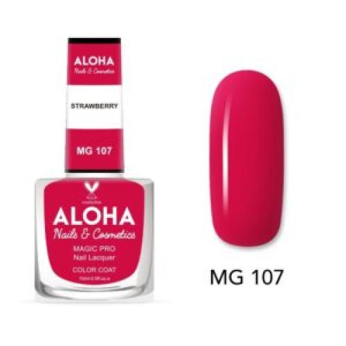Βερνίκι Νυχιών 10 ημερών με Gel Effect Χωρίς Λάμπα Magic Pro Nail Lacquer 15ml – MG 107 / ALOHA Nails & Cosmetics