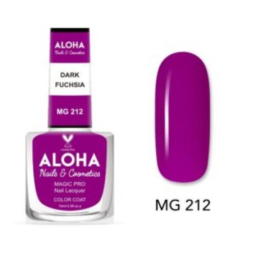 Βερνίκι Νυχιών 10 ημερών με Gel Effect Χωρίς Λάμπα Magic Pro Nail Lacquer 15ml – MG 212 / ALOHA Nails & Cosmetics