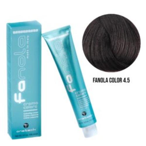 Επαγγελματική Βαφή Μαλλιών – 100ml / Fanola Color 4.5 – Καστανό Μαονί