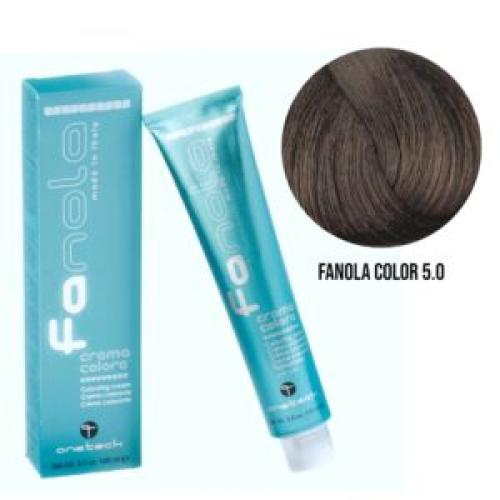Επαγγελματική Βαφή Μαλλιών – 100ml / Fanola Color 5.0 – Καστανό Ανοιχτό