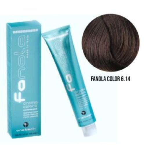 Επαγγελματική Βαφή Μαλλιών – 100ml / Fanola Color 6.14 – Φουντουκί