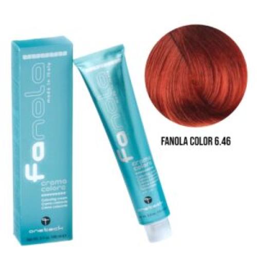 Επαγγελματική Βαφή Μαλλιών – 100ml / Fanola Color 6.46 – Ξανθό Σκούρο Χάλκινο Κόκκινο