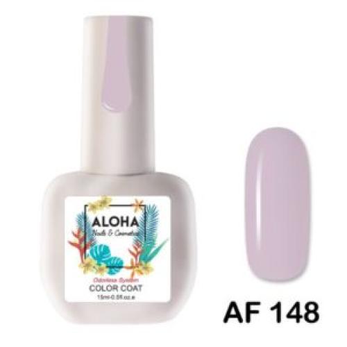 Ημιμόνιμο βερνίκι ALOHA 15ml – AF 148 / Χρώμα: Ροζ Μπεζ παστέλ (Dusty Pink)
