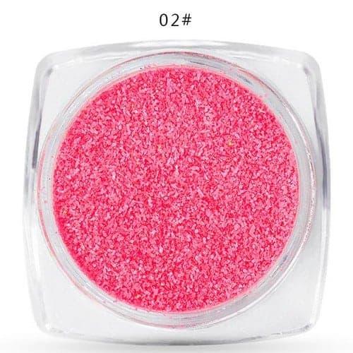 Σκόνη Nail Art Design Sugar σε 12 αποχρώσεις / 02-Σκούρο ροζ - 2g