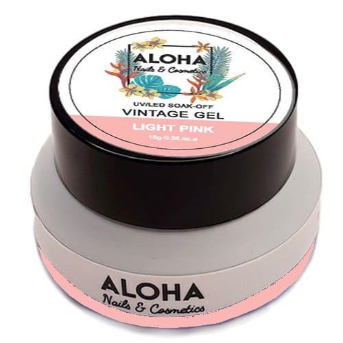 UV/LED Vintage Gel Aloha 15gr / Χρώμα: Ροζ απαλό (Light Pink)