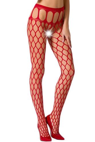 Καλσόν - ζαρτιέρα Passion Garter stockings Κόκκινο S021-Red
