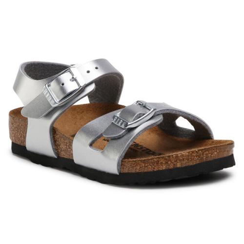 Σανδάλια Birkenstock Rio Kids 1019201 Electric Metallic Silver